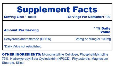 Hi Tech Pharmaceuticals DHEA 50 Mg - 100 Tablets
