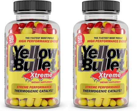 HardRock Yellow Bullet Xtreme - 2 x 60 Cap TWINPACK