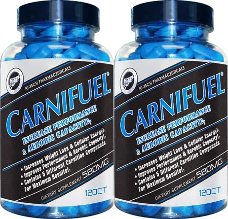 Hi Tech Pharmaceuticals Carnifuel (formerly CarniSlim) - 2 x 120 Tablet Bottles TWINPACK