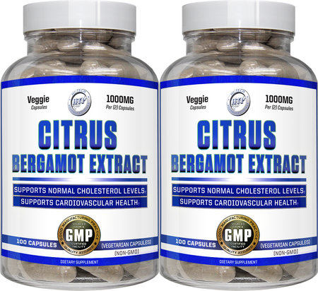 Hi Tech Pharmaceuticals Citrus Bergamot Extract - 200 Capsules (2 x 100 Capsule Bottles)  TWINPACK