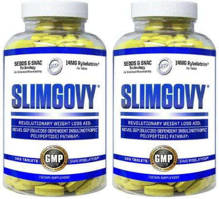 Hi Tech Pharmaceuticals Slimgovy - 2 x 180 Tablet Bottles TWINPACK