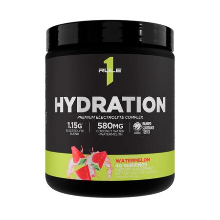 Rule 1 Hydration - Premium Electrolyte Complex  Watermelon - 40 Servings