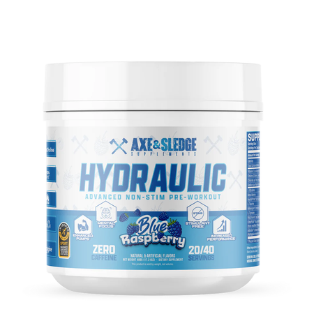 Axe & Sledge Hydraulic Blue Raspberry - 20/40 Servings