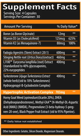 Axis Labs Hypertest XD - 120 Capsules *New Formula