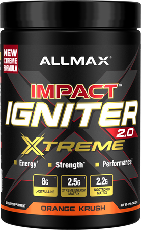 AllMax Impact Igniter Xtreme 2.0  Orange Krush - 30 Servings