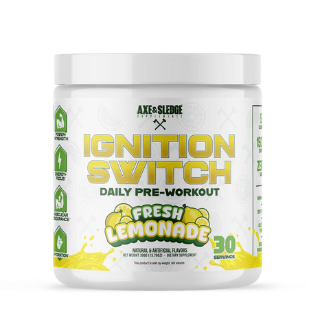 Axe & Sledge Ignition Switch Pre-Workout  Fresh Lemonade - 30 Servings