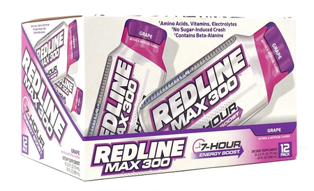 Redline Max 300 7-Hour Energy 2.5oz Grape - 12 Btls