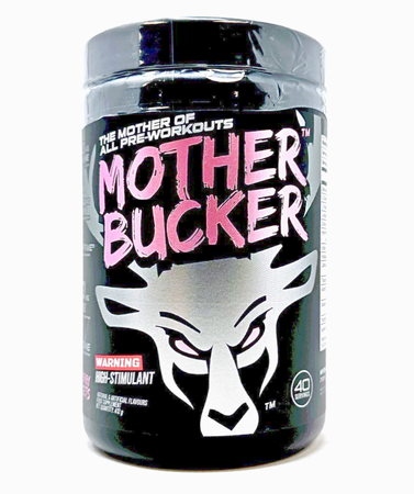 Bucked Up Mother Bucker Pre Workout (Lower Stim Formula)  Strawberry Summer Sets - 40 Servings