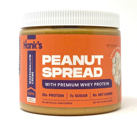 Hank’s Protein Plus Peanut Spread  Marshmallow Creme - 15.5 oz
