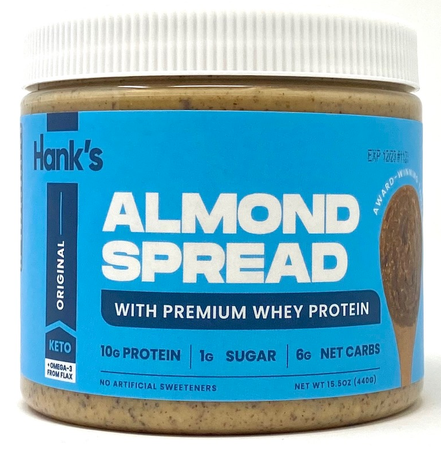 Hank’s Protein Plus Almond Spread  Original - 15.5 oz.