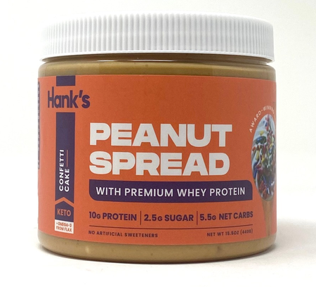 Hank’s Protein Plus Peanut Spread  Confetti Cake - 15.5 oz