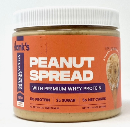 Hank’s Protein Plus Peanut Spread  Banana Vanilla Crumble - 15.5 oz