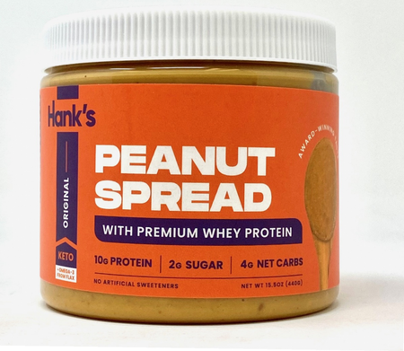 Hank’s Protein Plus Peanut Spread  Plain - 15.5 oz