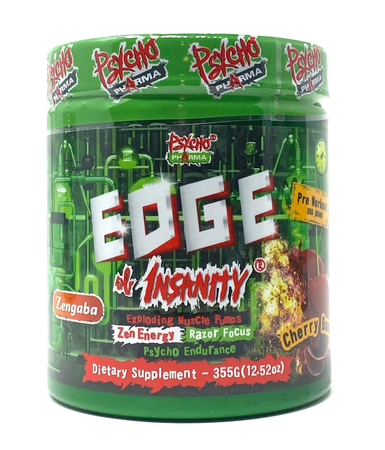 Psycho Pharma Edge of Insanity Pre Workout  Cherry Bomb - 25 Servings