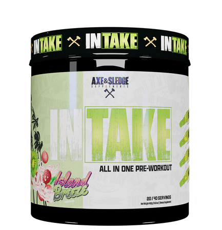 Axe & Sledge Intake  All In One Pre-Workout  Island Breeze - 20-40 Servings