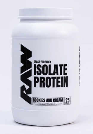 Raw Nutrition Raw Isolate Protein  Cookies n Cream - 25 Servings