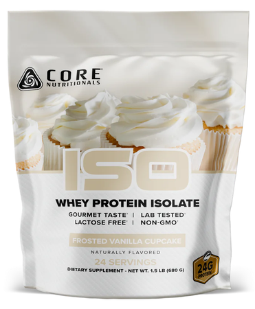 Core Nutritionals ISO Frosted Vanilla Cupcake - 24 Servings