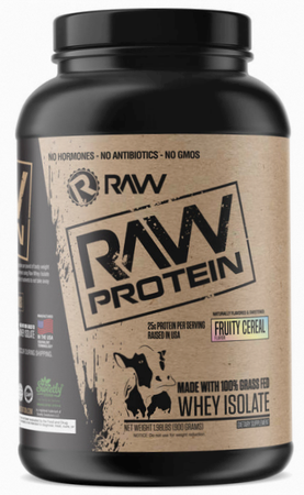 Raw Nutrition Raw Isolate Protein  Fruity Cereal - 25 Servings
