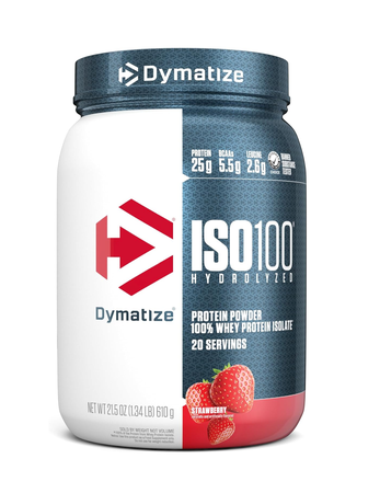 Dymatize ISO 100 Whey Protein Isolate  Strawberry - 20 Servings