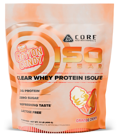 Core Nutritionals ISO Clear Whey Protein Isolate  Fun Sweets Candy Orange Cream - 19 Servings