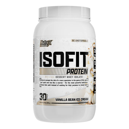 Nutrex 100% Whey Protein Isolate ISOFIT  Vanilla - 2.14 Lb (30 Servings)