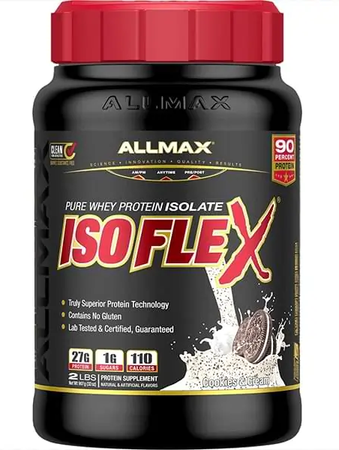AllMax Nutrition IsoFlex Whey Protein Isolate Cookie & Cream - 2 Lb