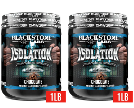 -Blackstone Labs Isolation Whey Isolate Protein Chocolate - 2 Lb (2 x 1 Lb)  TWINPACK