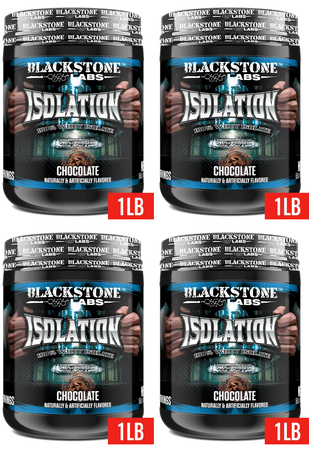 -Blackstone Labs Isolation Whey Isolate Protein Chocolate - 4 Lb (4 x 1 Lb)  4 PACK