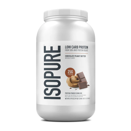 Isopure Low Carb 100% Isolate Whey Protein  Chocolate Peanut Butter - 3 Lb