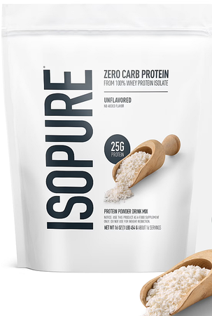 Isopure Zero Carb  Unflavored - 1 Lb (16 Servings)
