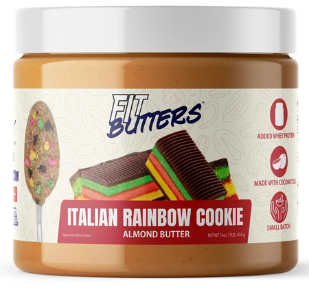 Fit Butters Birthday Italian Rainbow Cookie Almond Butter - 1 Lb