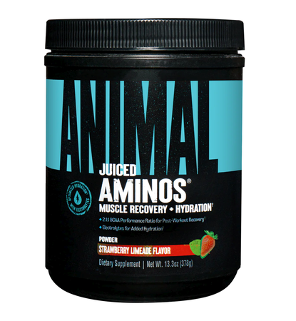 Animal Juiced Aminos Muscle Recovery + Hydration  Strawberry Limeade - 30 Servings *New Improved Formula