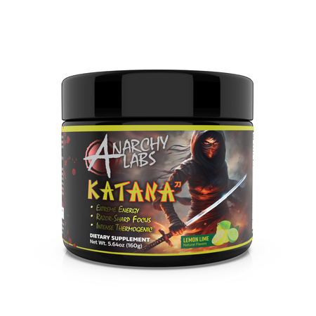 Anarchy Labs Katana Thermogenic Preworkout  Lemon Lime - 40/20 Servings