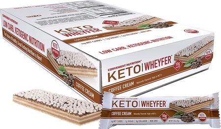 Convenient Nutrition Keto Wheyfer Bars Coffee Cream - 10 Bars