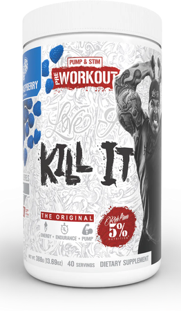 5% Nutrition Kill It Pre Workout Blue Raspberry - 40/20 Servings *New Formula