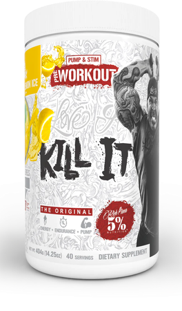5% Nutrition Kill It Pre Workout Italian Lemon Ice - 40/20 Servings *New Formula