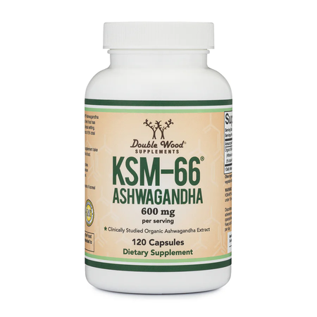 Double Wood Supplements KSM-66 Ashwagandha - 120 Capsules