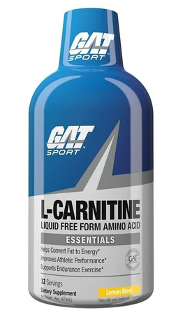 GAT Liquid L-Carnitine 1500 Lemon Blast - 32 Servings