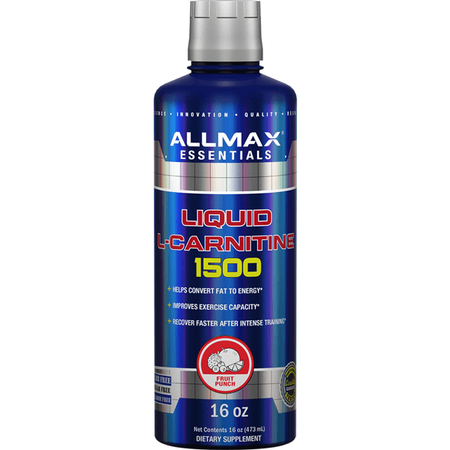 AllMax Nutrition L-Carnitine Liquid 1500  Fruit Punch - 16 Oz