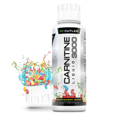 Cutler Nutrition Liquid Carnitine 3000  Sour Gummy Worm - 16 Oz