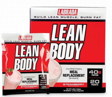 Labrada Lean Body Packs Strawberry - 20 Pack