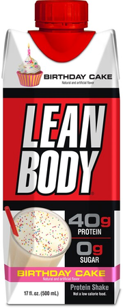 Labrada Lean Body RTD Ready-to-Drink Protein Shake 17 Oz  Birthday Cake - 12 x 17oz Containers