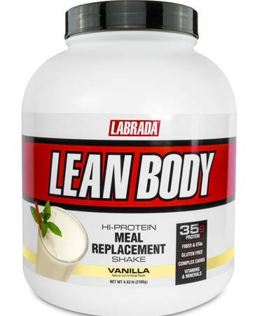 Labrada Lean Body Hi-Protein Meal Replacement Shake MRP Vanilla - 4.6 Lb (30 Servings)