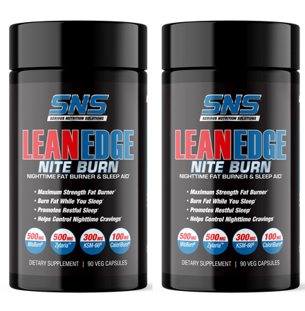 SNS Serious Nutrition Solutions Lean Edge Nite Burn - 180 Cap (2 x 90 Cap Btls)  TWINPACK