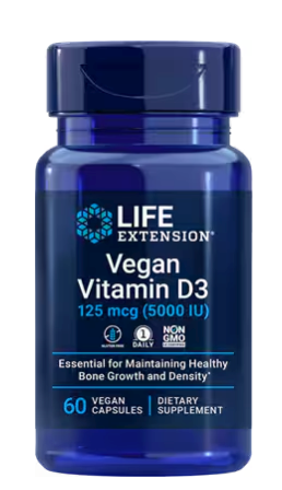 Life Extension Vitamin D3 Vegan, 125 mcg (5000 IU)  - 60 Softgels