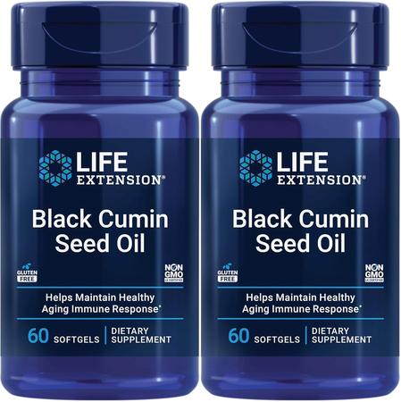 Life Extension Black Cumin Seed Oil - 2 x 60 Softgels TWINPACK