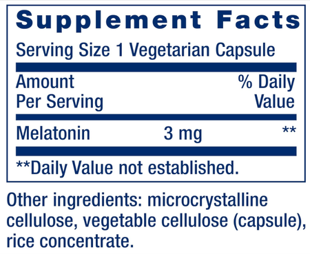 Life Extension Melatonin 3 Mg - 60 Capsules