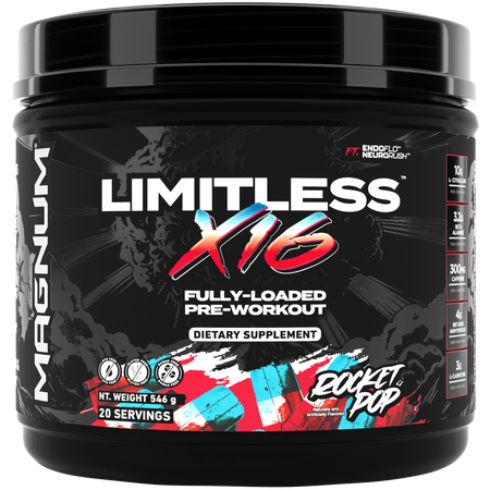 Magnum Limitless X16 Pre-Workout  Rocket Pop - 20 Servings