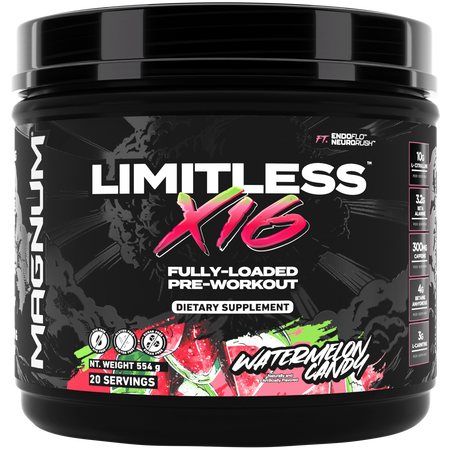 Magnum Limitless X16 Pre-Workout  Watermelon Candy - 20 Servings