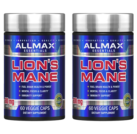 AllMax Nutrition Lion's Mane - 120 Cap (2 x 60 Cap Btls)  TWINPACK